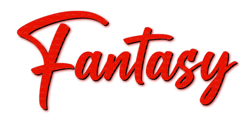 Fantasy.Text.Red - By KittyKatLuv65 - png ฟรี
