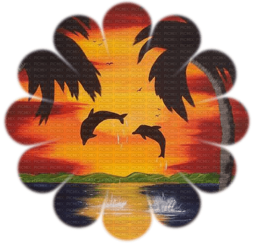 dolceluna summer painting sunset - ücretsiz png