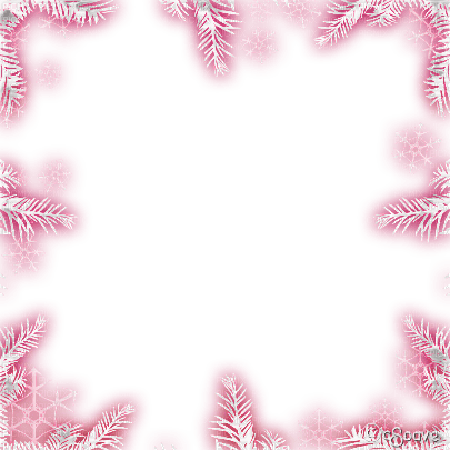 soave frame winter christmas branch pine - png gratuito