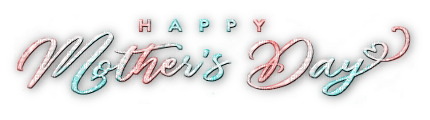 soave text happy mother's day pink teal - besplatni png