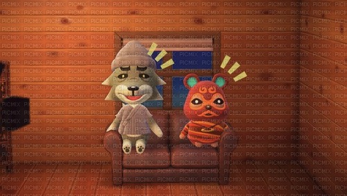 Shocked Dobie and Clay - PNG gratuit
