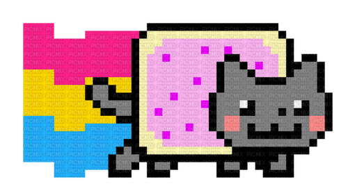 Request: Pansexual Nyan Cat - ilmainen png