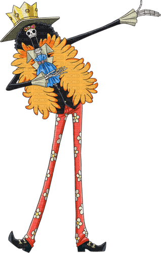 brook from one piece skeleton - 無料png