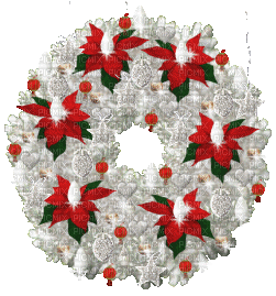 christmas wreath bp - GIF animasi gratis