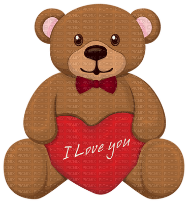 Kaz_Creations Valentine Deco Love Cute Teddy Bear - бесплатно png