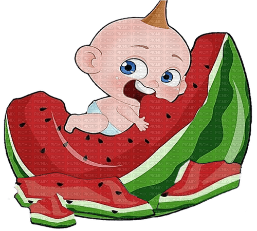 watermelon baby - Free PNG