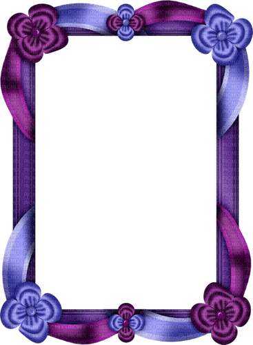 purple and blue frame - PNG gratuit