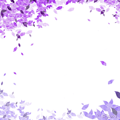 soave frame autumn deco leaves purple - PNG gratuit