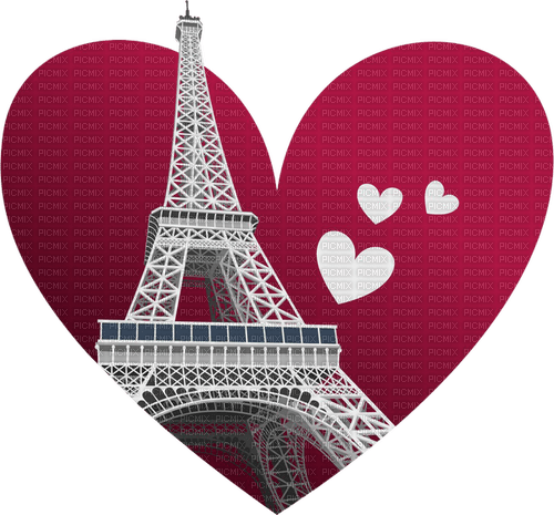 carte postale,la tour Eiffel,Paris,love,Pelageya - zdarma png