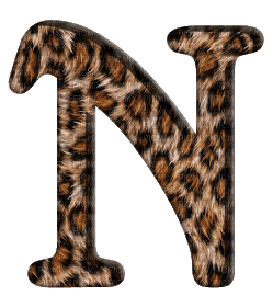 Lettre N. Leopard - ingyenes png