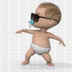 Bebé Bailando - Gratis animerad GIF