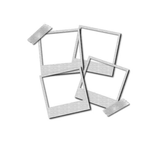 Collage square frames deco [Basilslament] - бесплатно png