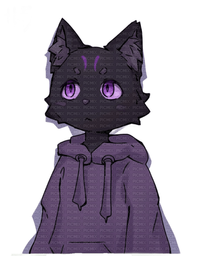 Furry Dark Hoodie cute - Free PNG