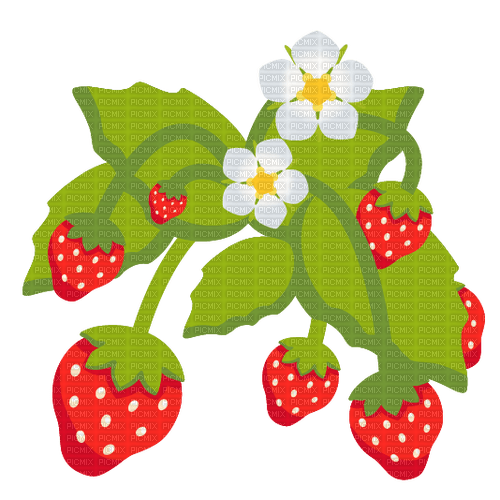 Emoji Kitchen strawberries - bezmaksas png