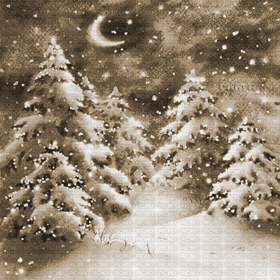 Y.A.M._Winter New year background Sepia - Бесплатни анимирани ГИФ