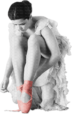 soave woman ballerina black white pink - ücretsiz png
