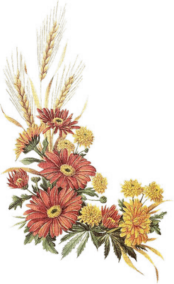 patymirabelle automne fleurs - PNG gratuit