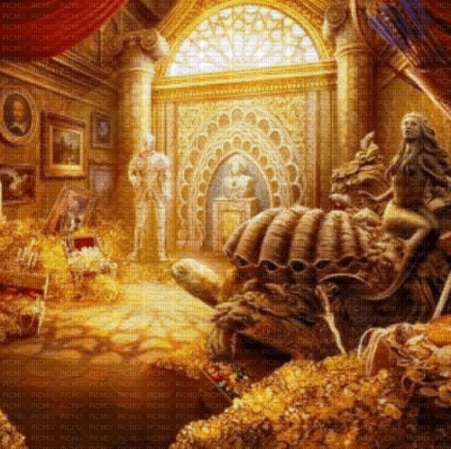 Rena Gold fantasy Background Hintergrund - png gratuito