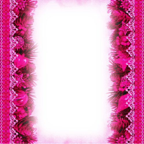 Christmas.Frame.Pink.White - KittyKatLuv65 - δωρεάν png