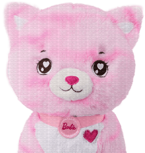 toy Plush Cat png pink kitty kitten gato barbie b - 免费PNG