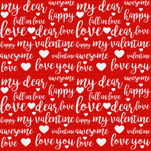 ♡§m3§♡ VDAY words red text background - Free PNG