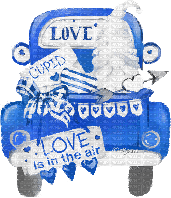 soave valentine animated car gnome text love cupid - Darmowy animowany GIF