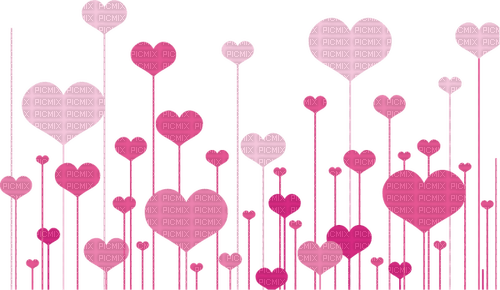 pink hearts Bb2 - png gratuito