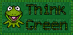 Think green - GIF animado gratis