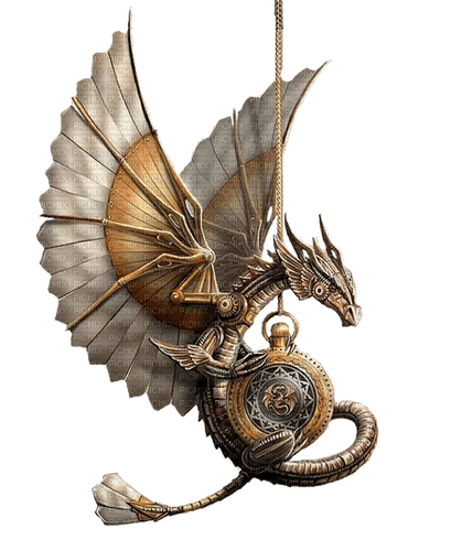 steampunk dragon by nataliplus - безплатен png