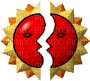 месяц-солнце - Бесплатный анимированный гифка