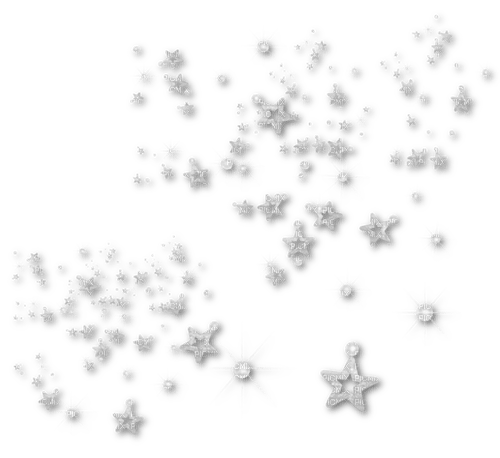 Stars.White.Silver - Free PNG
