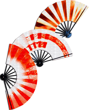 soave deco oriental fan orange - безплатен png