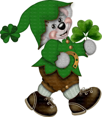 Kaz_Creations St.Patricks Day Deco Creddy Teddy - δωρεάν png