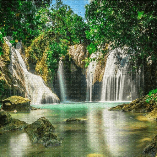 Rena Landschaft Hintergrund Wasserfall - gratis png