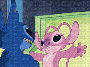 Stitch Angel - GIF animasi gratis