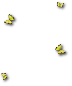 butterfly overlay yellow - Free PNG