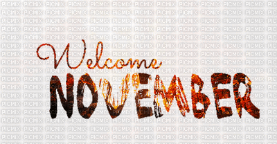 Welcome November - Animovaný GIF zadarmo