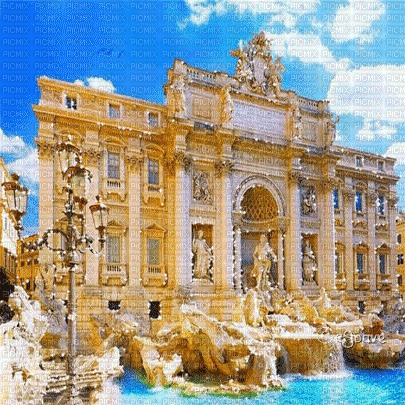 soave background animated italy rome city - GIF animate gratis