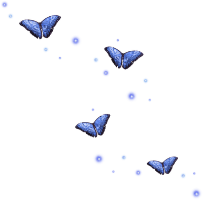 papillon bleu.Cheyenne63 - png gratuito