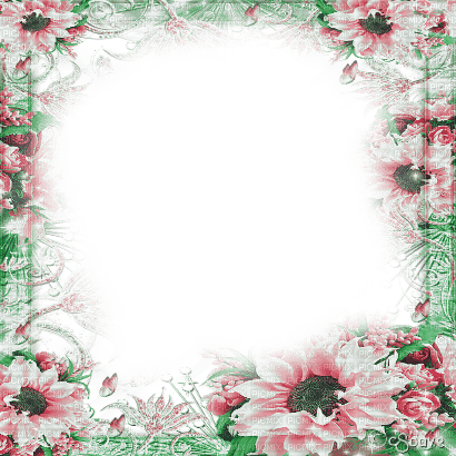 soave frame flowers sunflowers vintage pink - 無料png