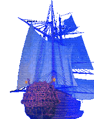 Корабль - Бесплатный анимированный гифка