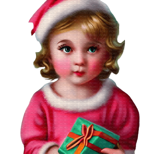 kikkapink vintage girl christmas winter - png ฟรี