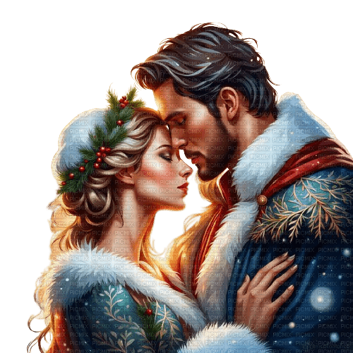 loly33 couple hiver - gratis png