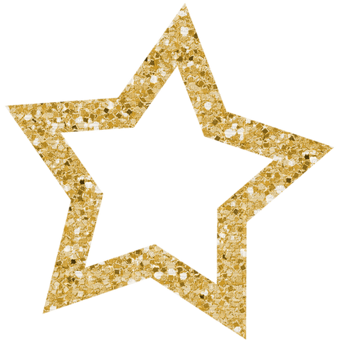 Frame stars gold - besplatni png