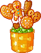 cute orange and brown sweets arrangement - GIF animado gratis