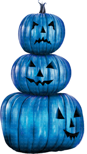 Jack O Lanterns.Blue - png grátis