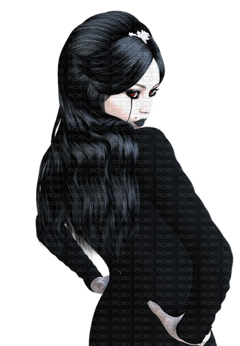 Woman Gothic Black - Bogusia - 免费PNG