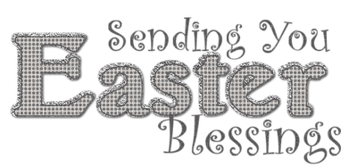 Kaz_Creations Text Easter Blessings - besplatni png