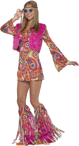 Kaz_Creations Woman-Femme-Hippy-Costume - 免费PNG
