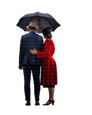 couple in rain bp - 免费PNG